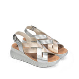 EVER D9316 Sandalia Plata