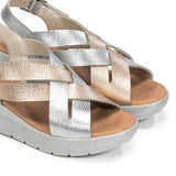 EVER D9316 Sandalia Plata